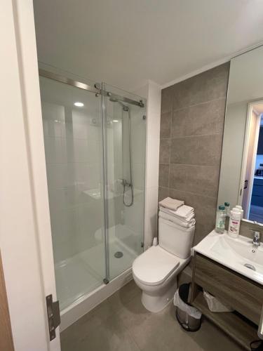 Salle de bains dans l'établissement Maravilloso Depto. Estudio 1D1B