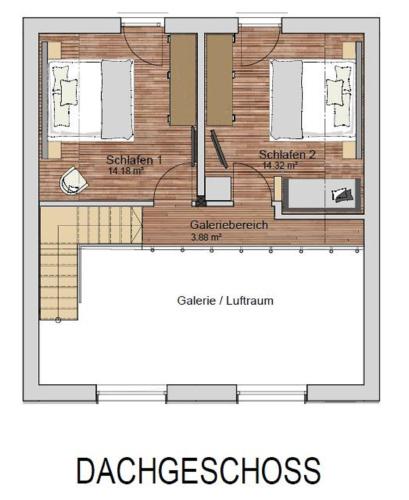 a drawing of a floor plan of a house at Alpenchalet Allgäu in Oy-Mittelberg
