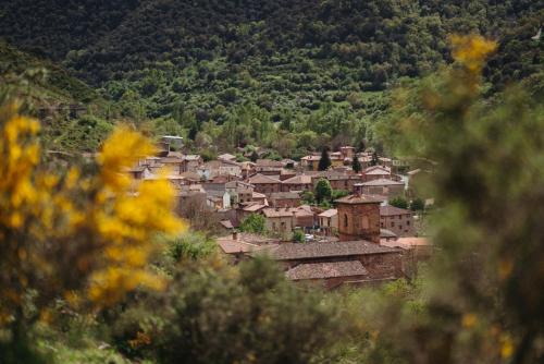 a small village on a hill in a valley at Casa Montero in Viniegra de Abajo