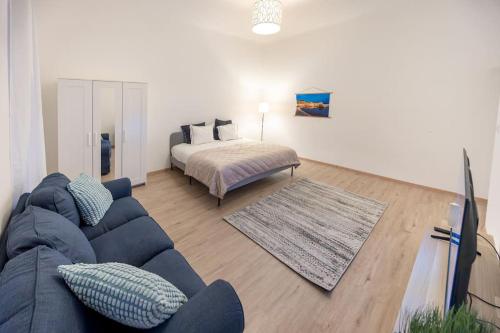 Posteľ alebo postele v izbe v ubytovaní Second District Charming Flat