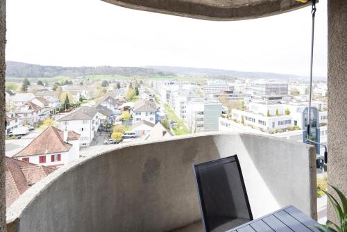 Balcone o terrazza di STAYY Sky Studio near Limmattal Hospital - contactless check-in