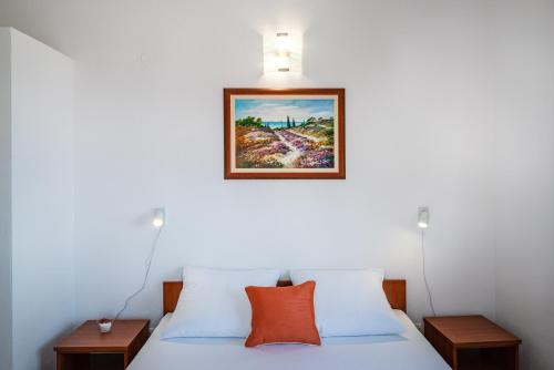 Katil atau katil-katil dalam bilik di Apartments Prkačin 2