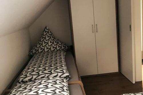 Katil atau katil-katil dalam bilik di Ferienwohnung Brennerei Stilling