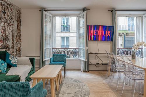 Appartement spacieux et lumineux à Montorgueil