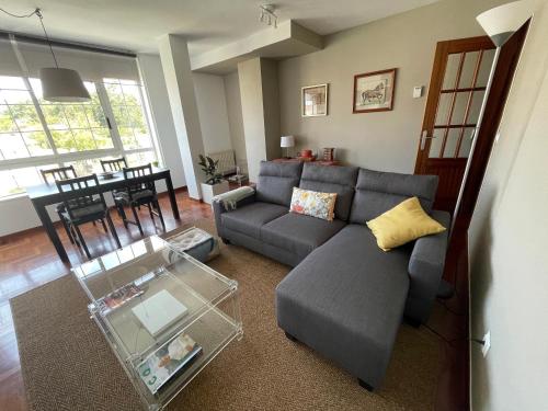 Ruang duduk di Precioso duplex en Nigrán