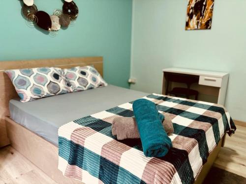Ένα ή περισσότερα κρεβάτια σε δωμάτιο στο Villa turquoise Exotique