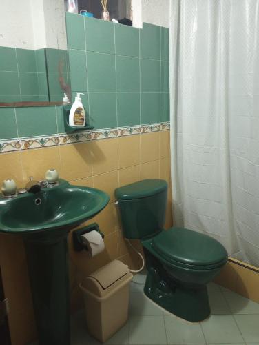 Koupelna v ubytování HABITACION EL VIAJERO