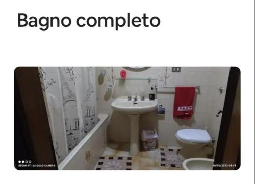 Koupelna v ubytování La Zàgara