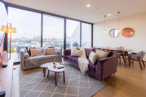 Posezení v ubytování Capitalia Downtown Del Valle