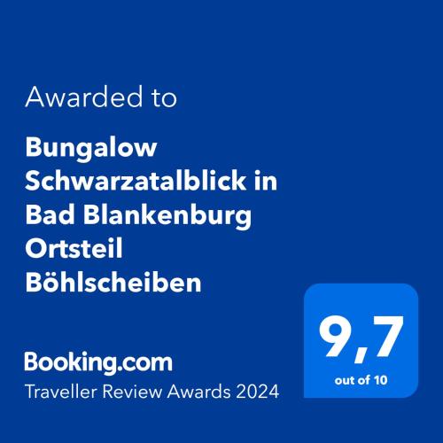 a screenshot of a cell phone with the text awarded to burnaby wheelchair in bad at Bungalow Schwarzatalblick in Bad Blankenburg Ortsteil Böhlscheiben in Bad Blankenburg