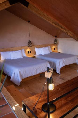 Ένα ή περισσότερα κρεβάτια σε δωμάτιο στο LOFT MADERO 16