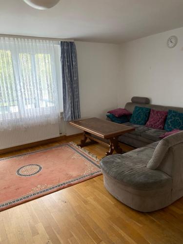 a living room with a couch and a table at Wohnung in Gießen in Gießen