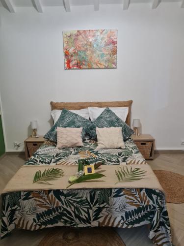 Postel nebo postele na pokoji v ubytování Gîte L'instant Cocooning