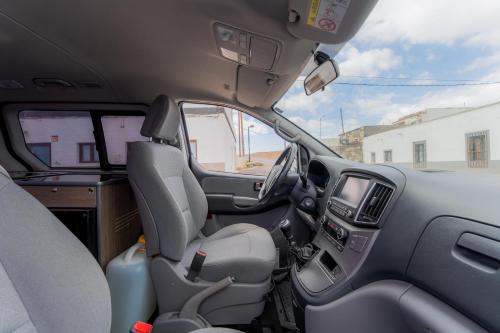 a view of the inside of a vehicle at Macaronesia Campervan in Costa Del Silencio