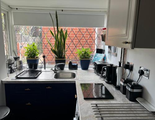 Kuhinja oz. manjša kuhinja v nastanitvi 2 Rooms in Great Barr - Near M5/M6 - Parking - Garden