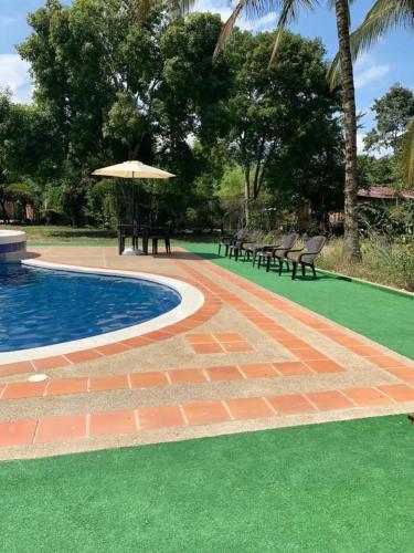 Πισίνα στο ή κοντά στο Casa de campo La MariaCa