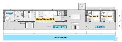 a floor plan of a house at THE VIEW KAMAKURA in Kamakura