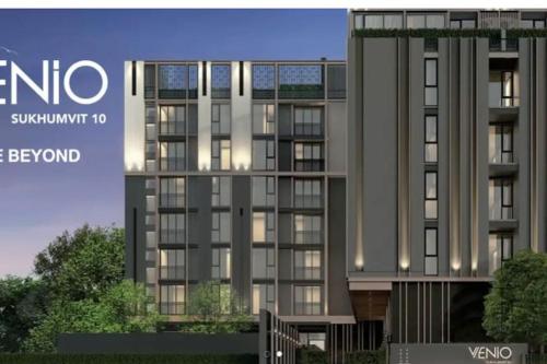 a rendering of a rendering of a building at Sukhumwit Soi 10 at VENiO in Khlong Toei