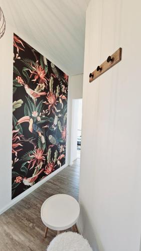 Ferienwohnungen Krüger 'Apartment Moni'にあるベッド
