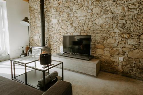 TV a/nebo společenská místnost v ubytování Smaragda's Guest Rooms