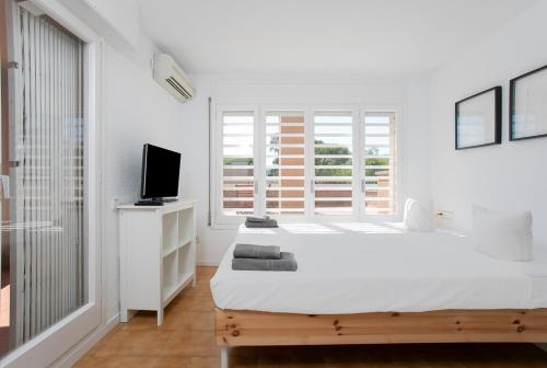 Postel nebo postele na pokoji v ubytování Canela Homes COSTA CASA AILA