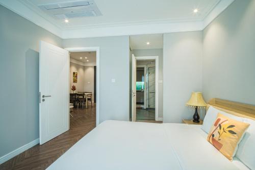 Ένα ή περισσότερα κρεβάτια σε δωμάτιο στο Luxury Apartment Altara