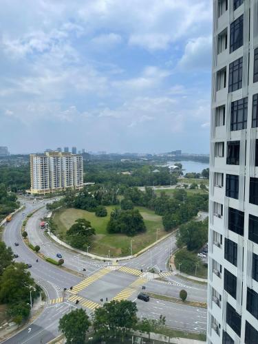 a view of a highway from a tall building at Non Smoking Theda Antara Putrajaya with Wifi and Netflix in Putrajaya
