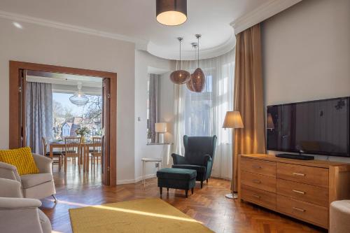 TV/Unterhaltungsangebot in der Unterkunft Pytloun Villa Liberec