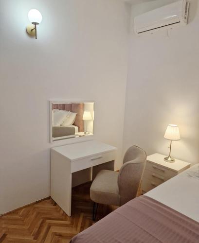 Postel nebo postele na pokoji v ubytování Sea view Jagoda apartment 3