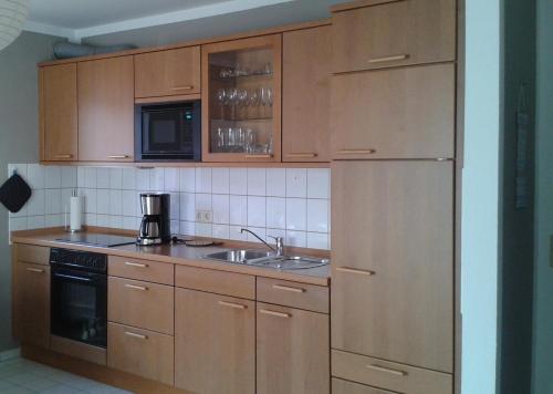 Kuchyň nebo kuchyňský kout v ubytování Borby-Haus