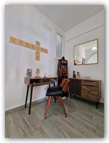 Χώρος καθιστικού στο Welcome Home Syros Port Apartment