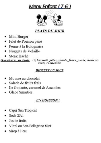 a screenshot of the menu for the new arrival iphones at Campanile Annecy - Cran Gevrier in Annecy