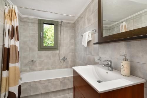 Ett badrum på Villa Adriana