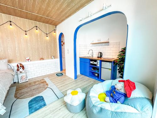 Kuchyň nebo kuchyňský kout v ubytování La Casa Di Dicembre - Nguyễn Như Đổ