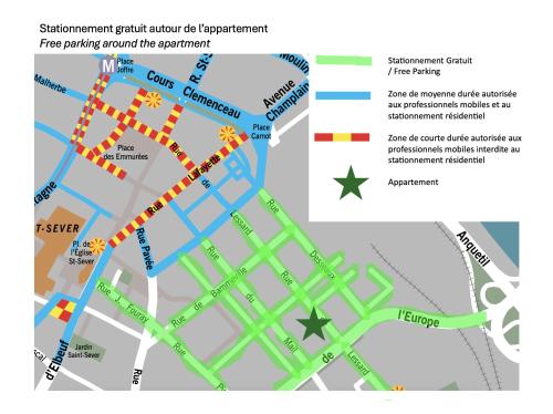 a map of the proposed redevelopment of the city of philadelphia at Appartement Cosy Rouen in Rouen