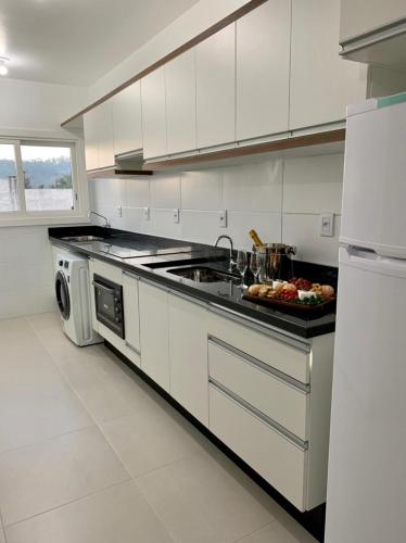 Dapur atau dapur kecil di Pousada Maratá