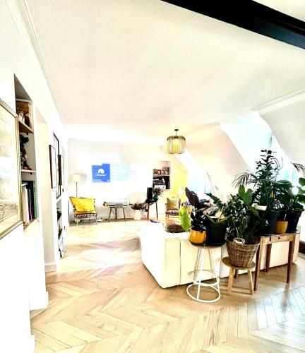 Appartement cosy à Paris 130 m² avec projecteur !