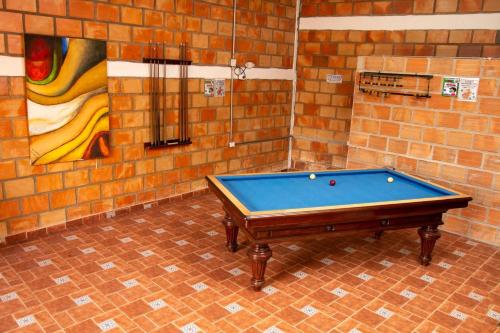 Τραπέζι μπιλιάρδου στο Hotel Arqueológico San Agustín