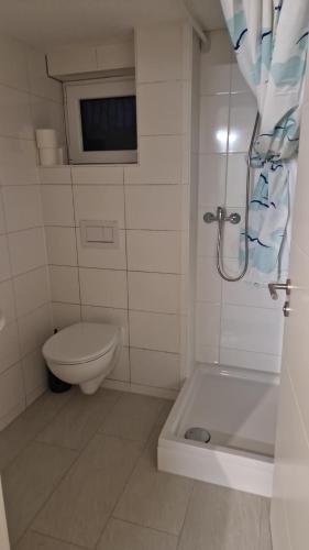 Bilik mandi di Ferienwohnung Karlsruhe