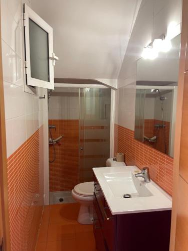 Koupelna v ubytování Casa Romanilla