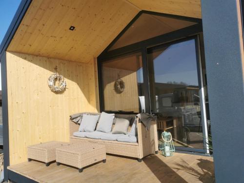 Posezení v ubytování Zakątek Dębki