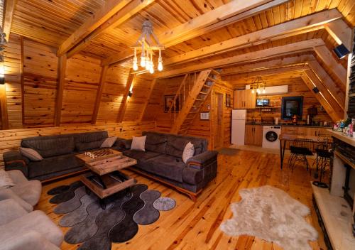 Kuchyň nebo kuchyňský kout v ubytování Tenta bungalov