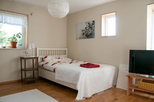 Katil atau katil-katil dalam bilik di Långänge Bed & Breakfast