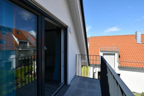 Balkoni atau teres di City-Hotel Zuffenhausen - Apartments