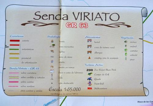 a menu for the santa vita at Casa Rural El Roblon in Sartajada