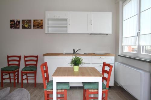 Kuchyň nebo kuchyňský kout v ubytování Residence Campo Rotondo