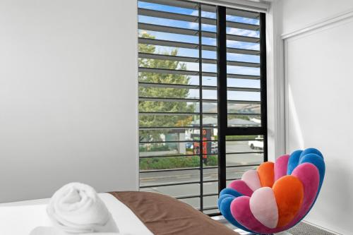 Ένα ή περισσότερα κρεβάτια σε δωμάτιο στο Deluxe Downtown Residence 3 Bed 3 Bath