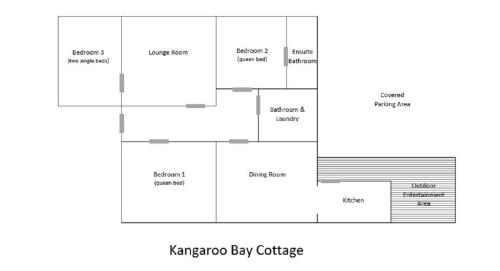 Pelan lantai bagi Kangaroo Bay Apartments