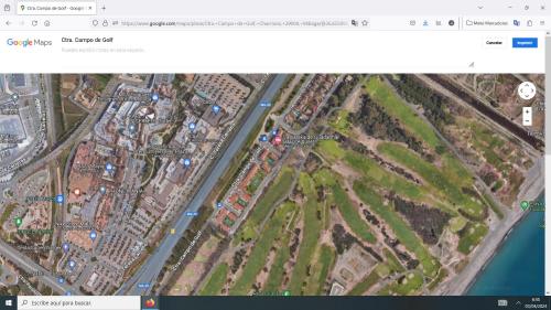 a screenshot of a google maps page of a city at La Baraka de Guadalmar B&B Aeropuerto in Málaga