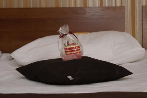 Postel nebo postele na pokoji v ubytování Grot Hotel